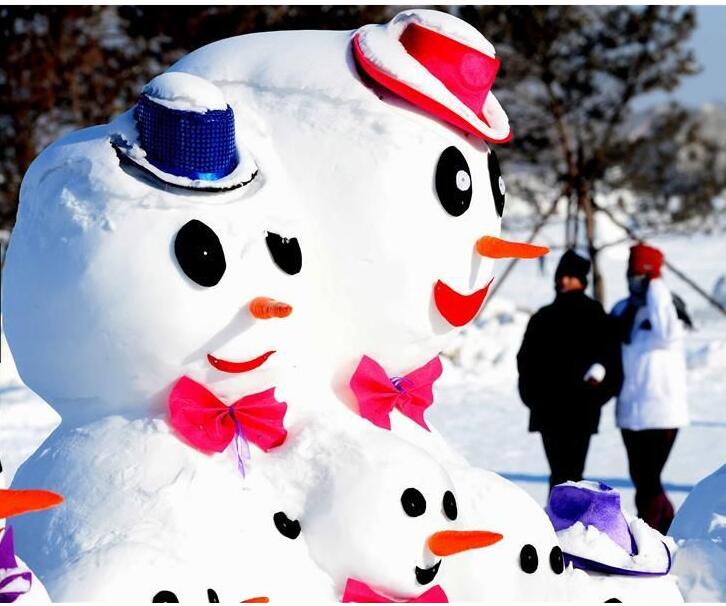 2018个雪人亮相哈尔滨