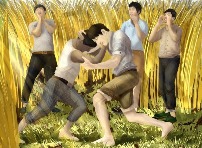 湖南工大绘制《习近平的七年知青岁月》系列画作